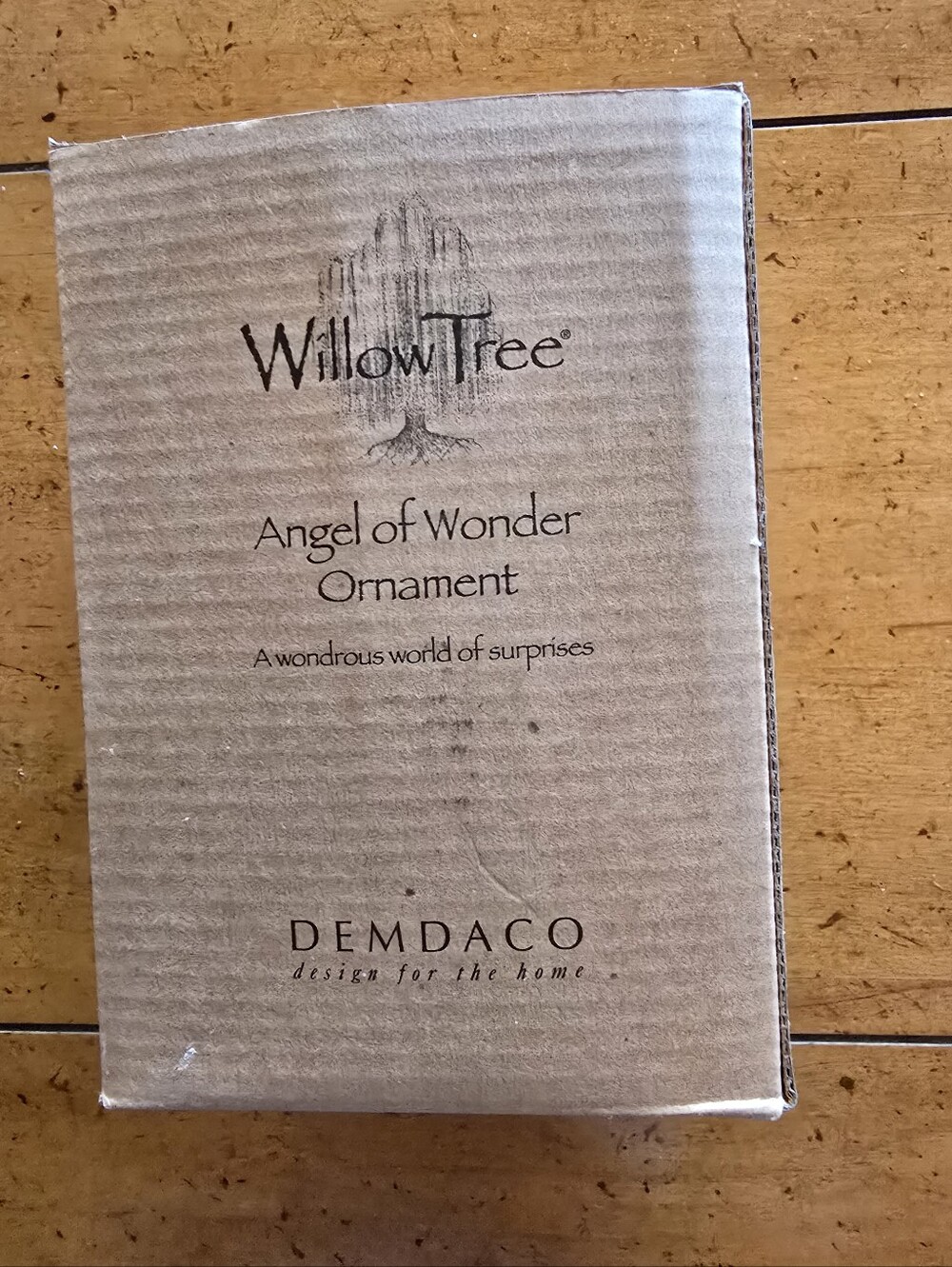 Vintage New Early 2000s Willow Tree Angel Of Wonder Christmas Ornament